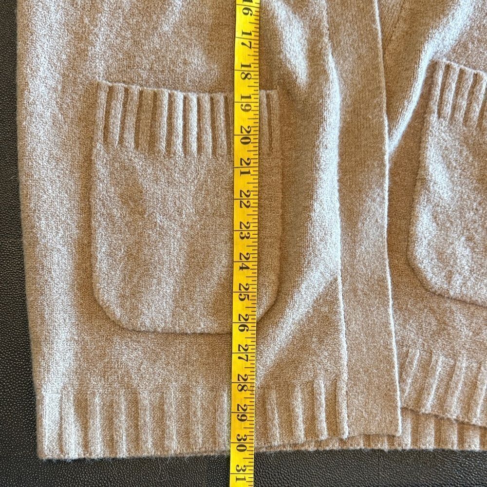 J. Crew Camel wool blend Oversized Open-Front Cardigan size Small - Picture 9 of 10